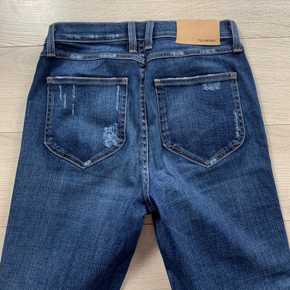 REVOLVE Tularosa Nora High Rise Raw Hem Distressed Jeans in Delhi - Picture 5 of 15